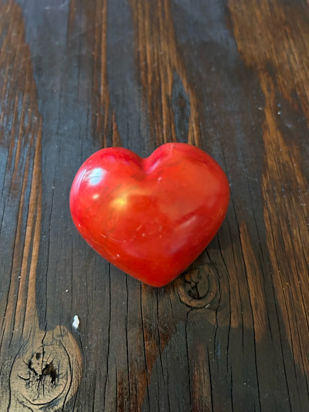 Red Heart Decorative Soap Stone